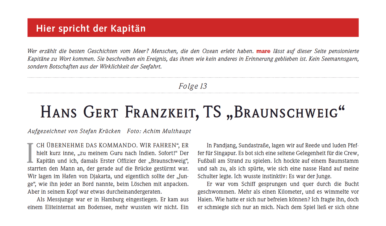 Hans Gert Franzkeit, TS „Braunschweig“