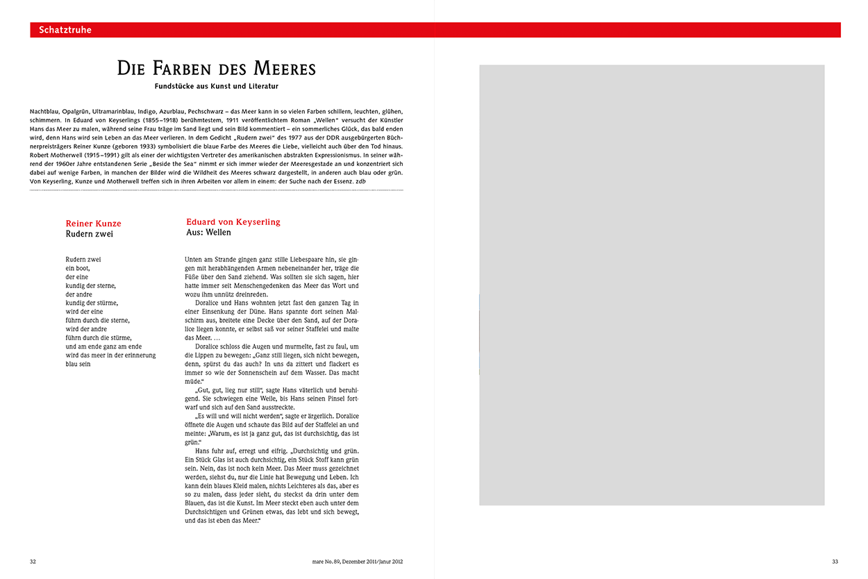 Die Farben des Meeres