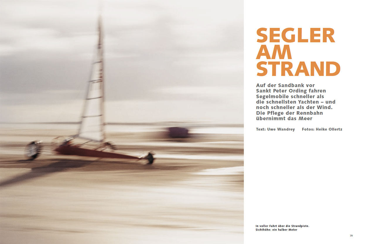 Segler am Strand