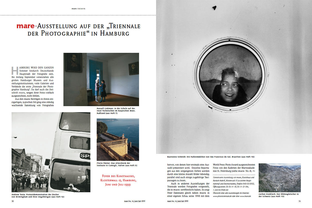mare-Ausstellung auf der „Triennale der Photographie" in Hamburg