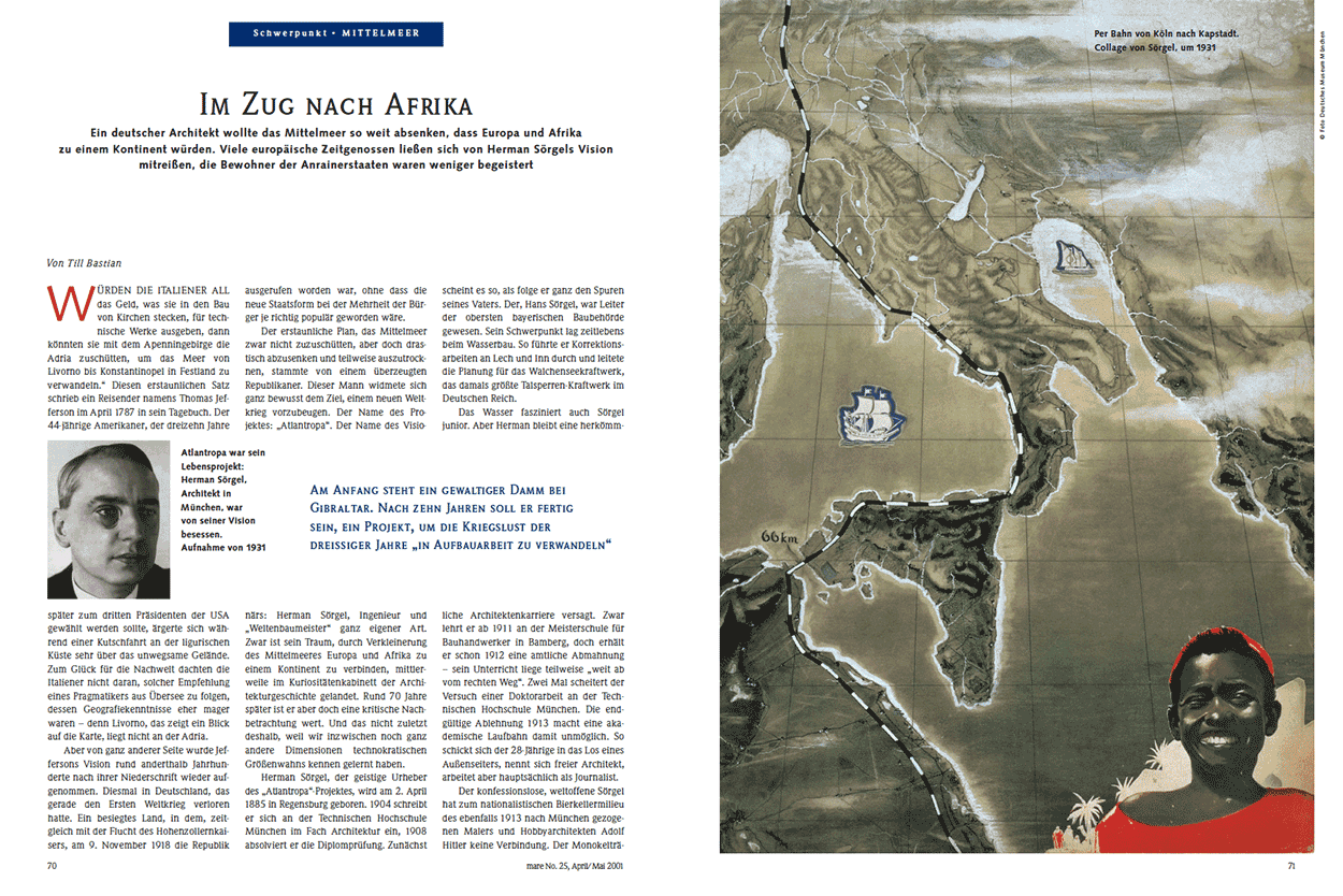 Im Zug nach Afrika