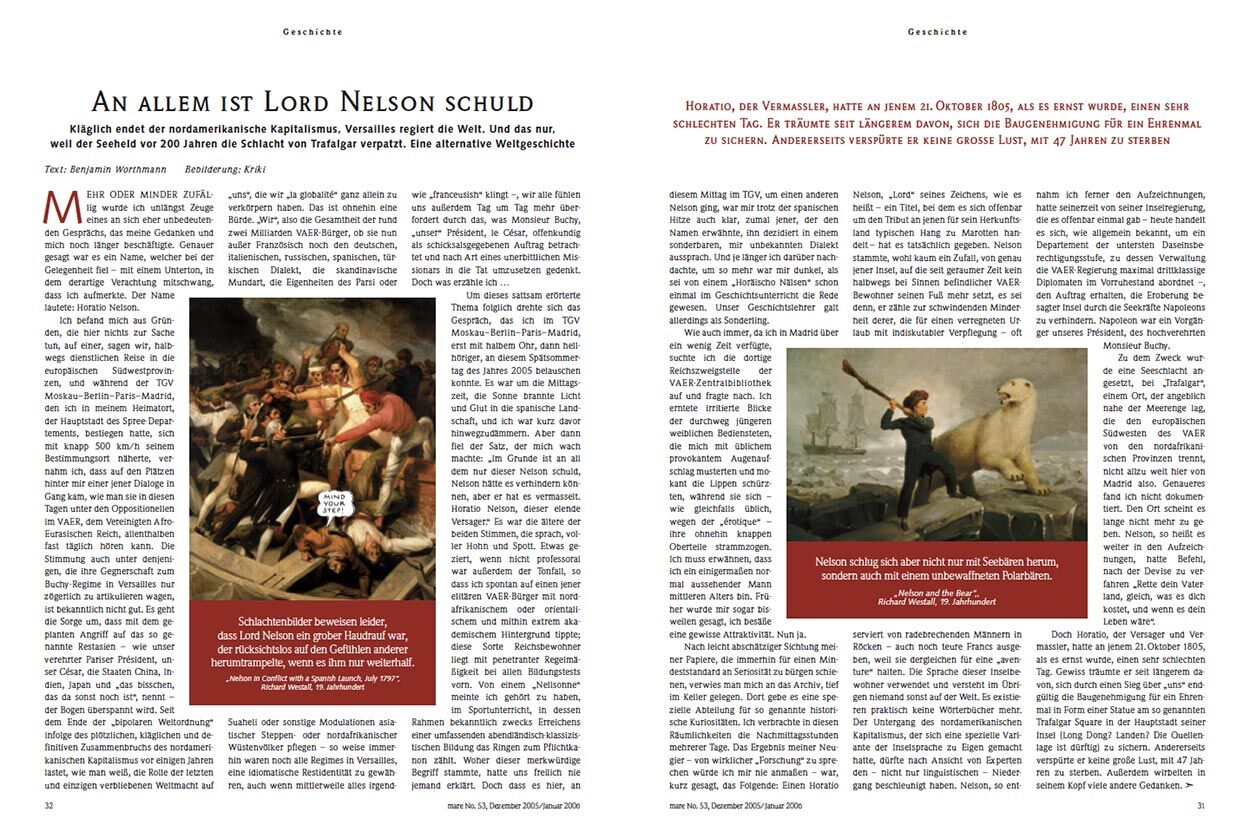 An allem ist Lord Nelson Schuld