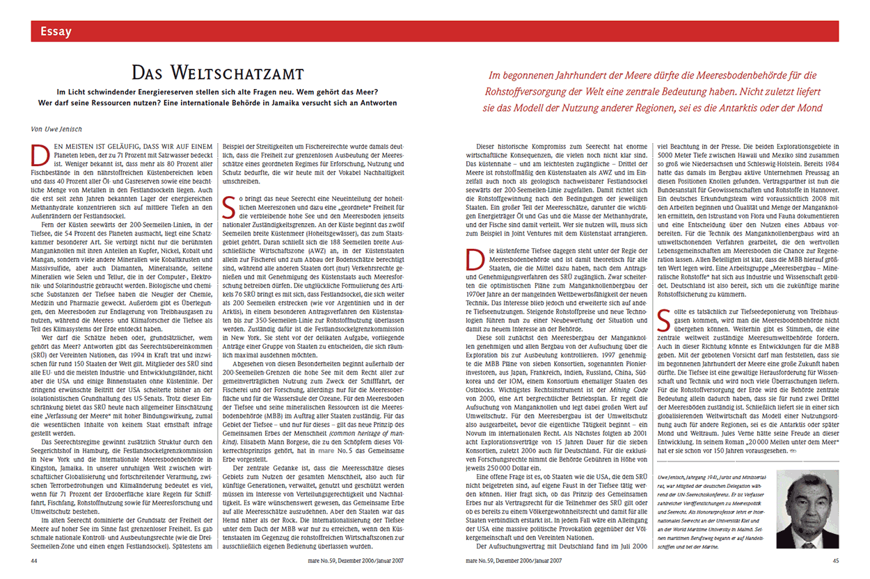 Das Weltschatzamt 