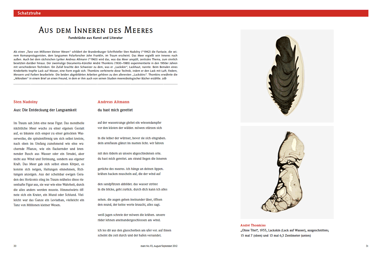 Aus dem Inneren des Meeres