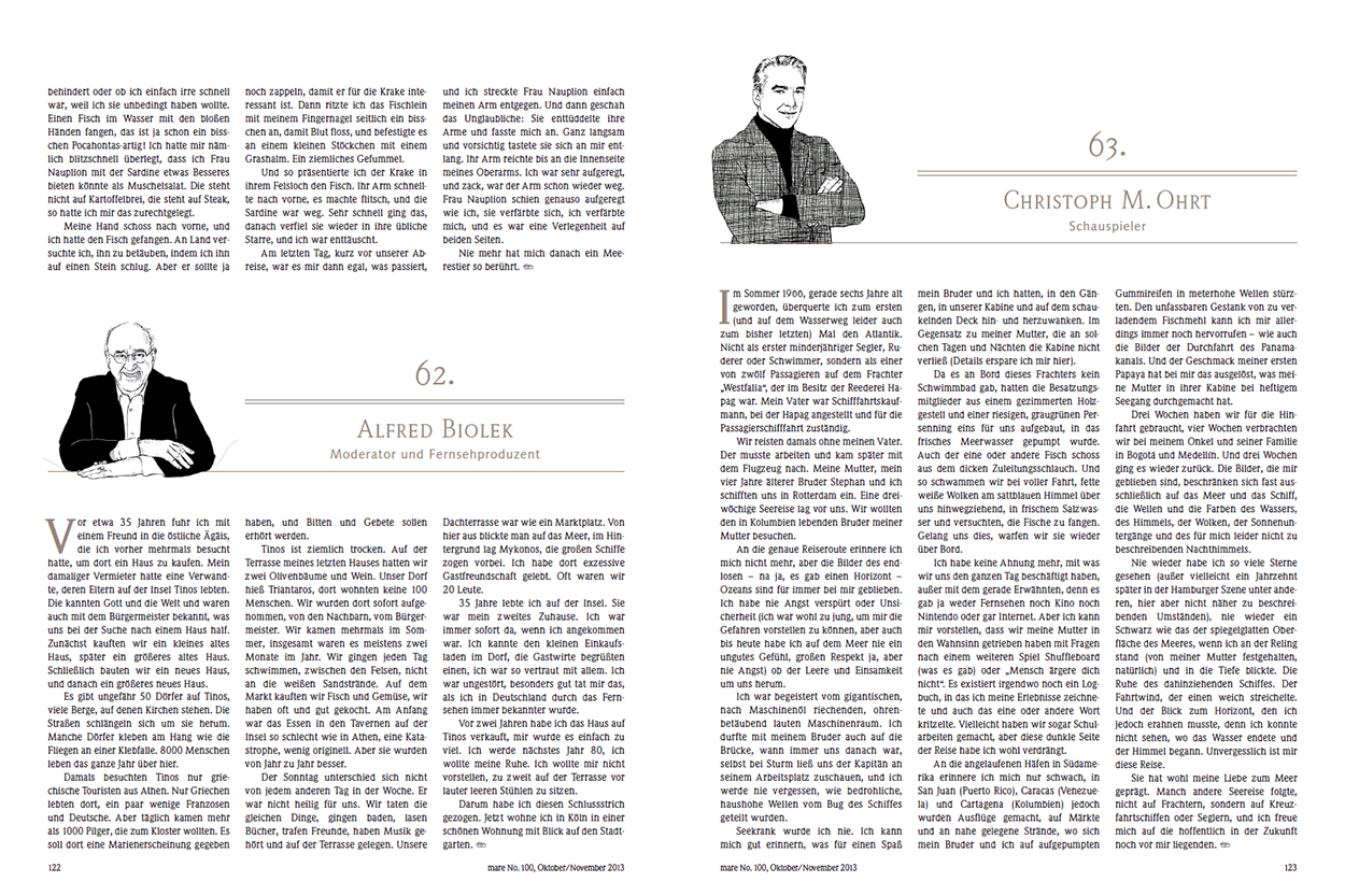 Alfred Biolek, Christoph M. Ohrt, Götz Werner, Christine Westermann, Markus Lanz, Rüdiger Nehberg