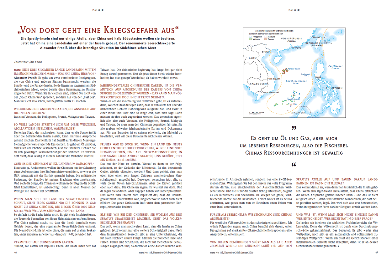 „Von dort geht eine Kriegsgefahr aus“