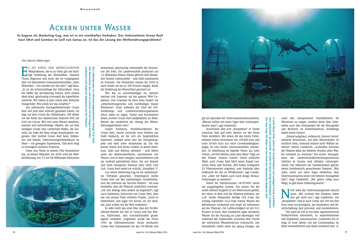 Ackern unter Wasser