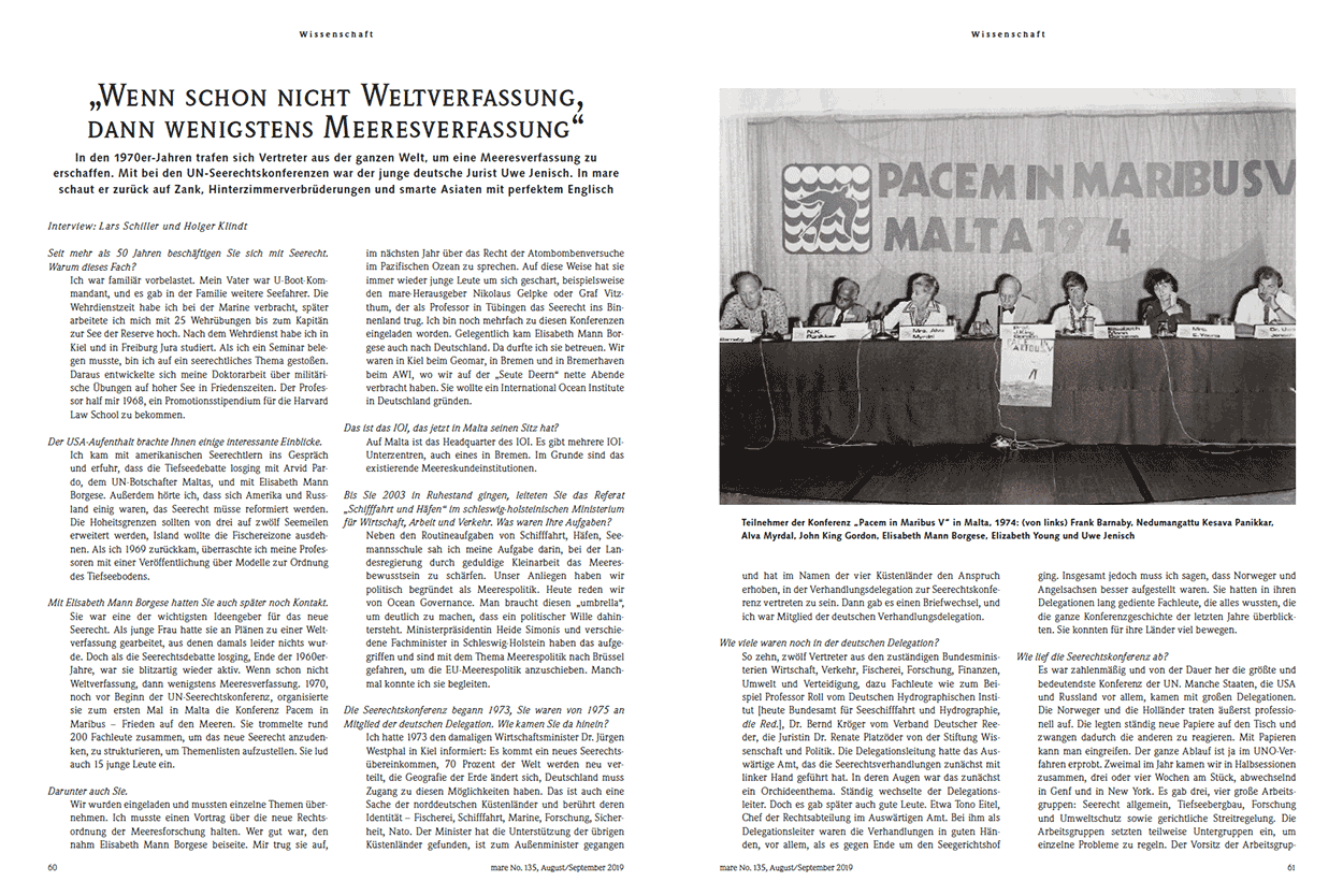 „Wenn schon nicht Weltverfassung, dann wenigstens Meeresverfassung“