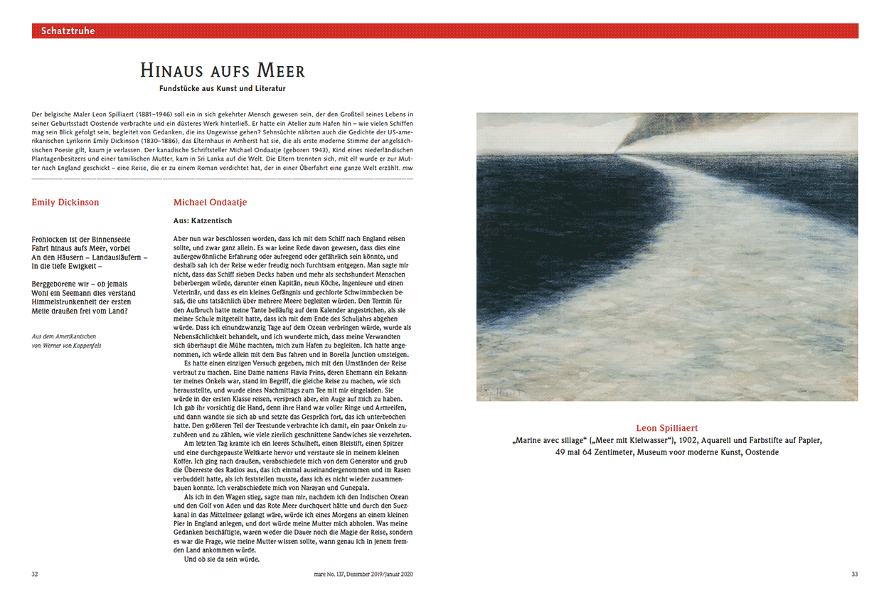 Hinaus aufs Meer