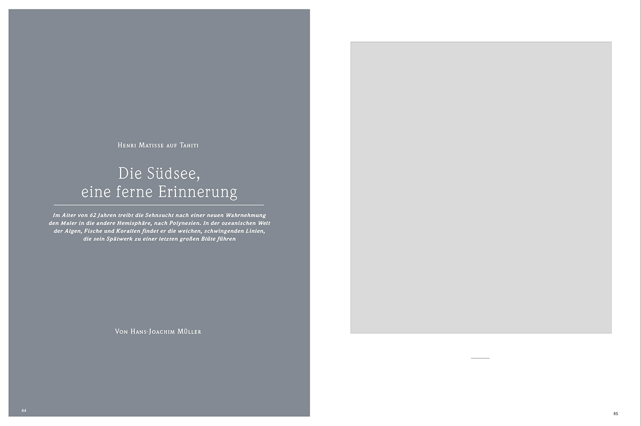 Die Südsee, eine ferne Erinnerung