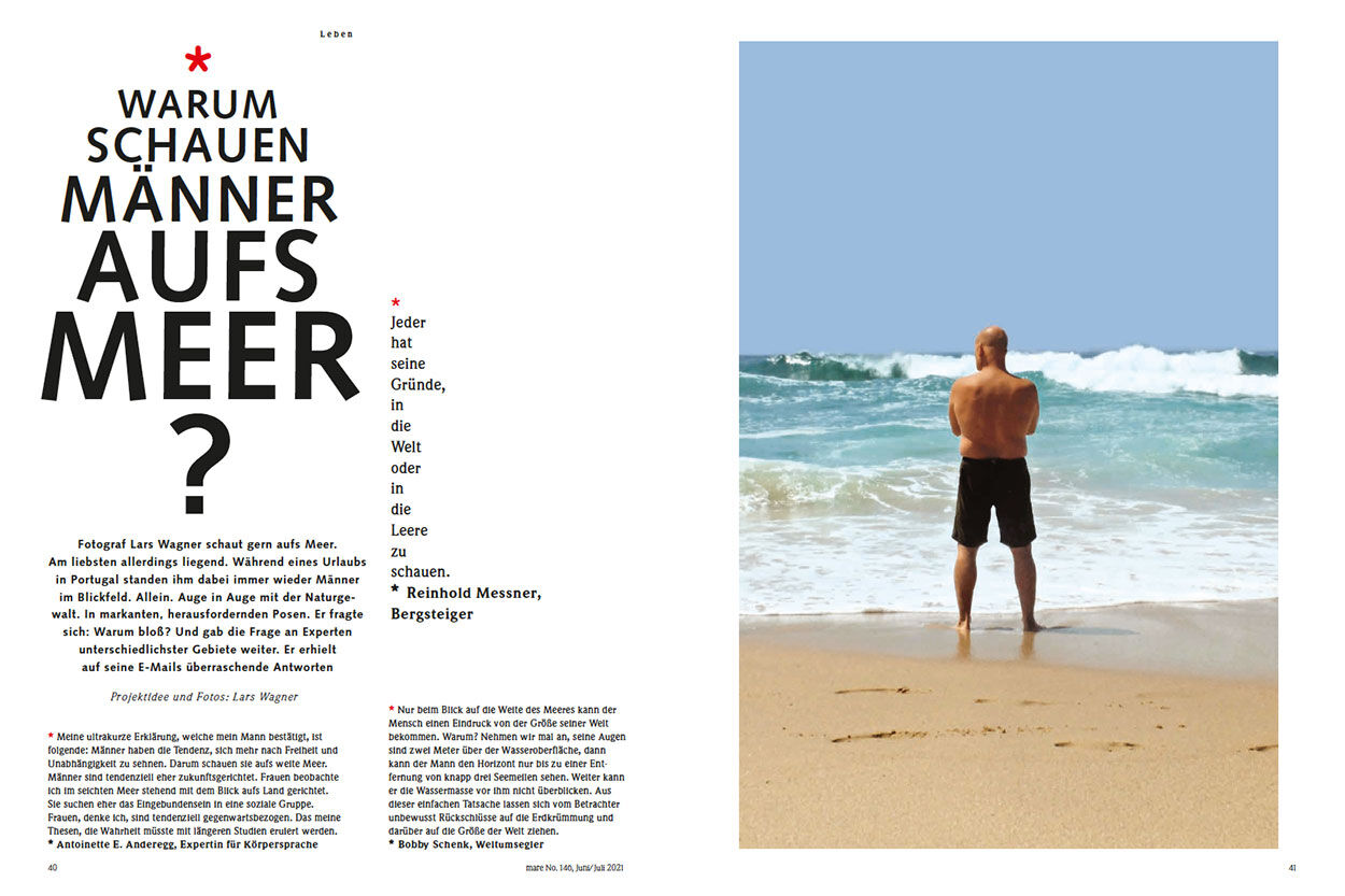 Warum schauen Männer aufs Meer?