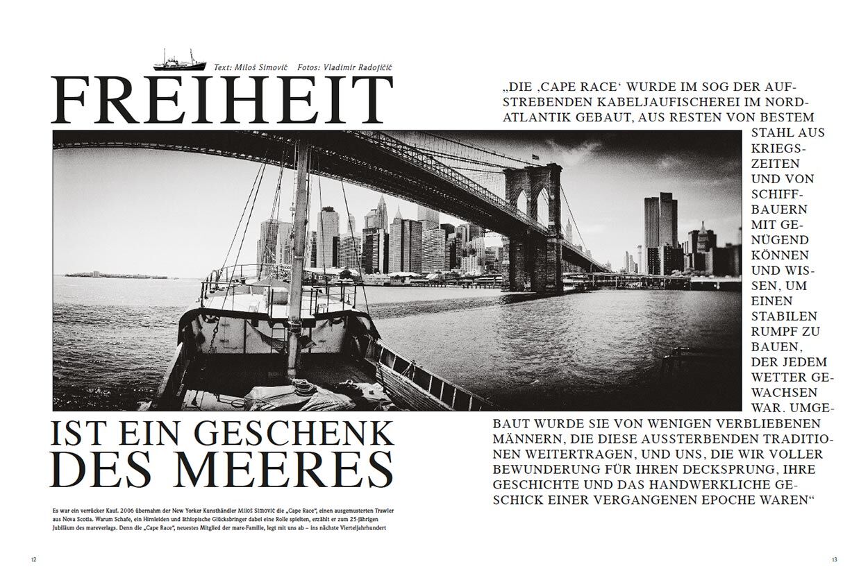 Freiheit ist ein Geschenk des Meeres