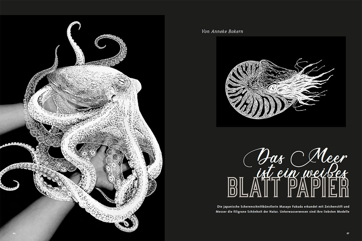 Das Meer ist ein weisses Blatt Papier