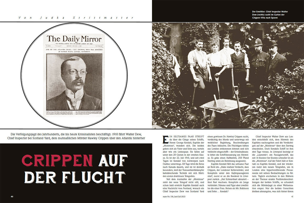 Crippen auf der Flucht