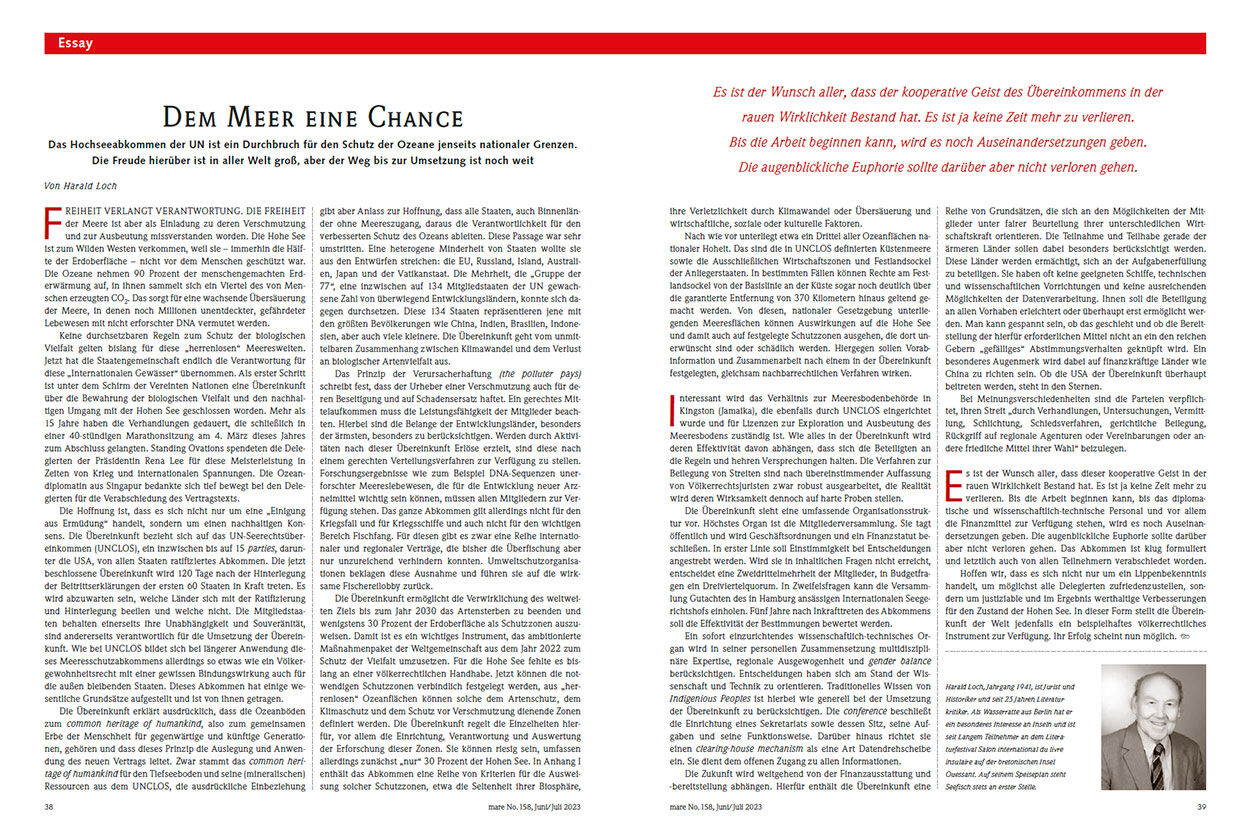 Dem Meer eine Chance