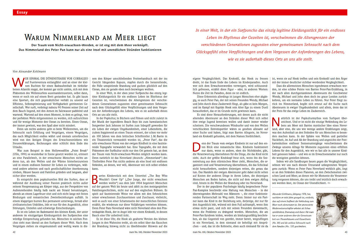 Warum Nimmerland am Meer liegt