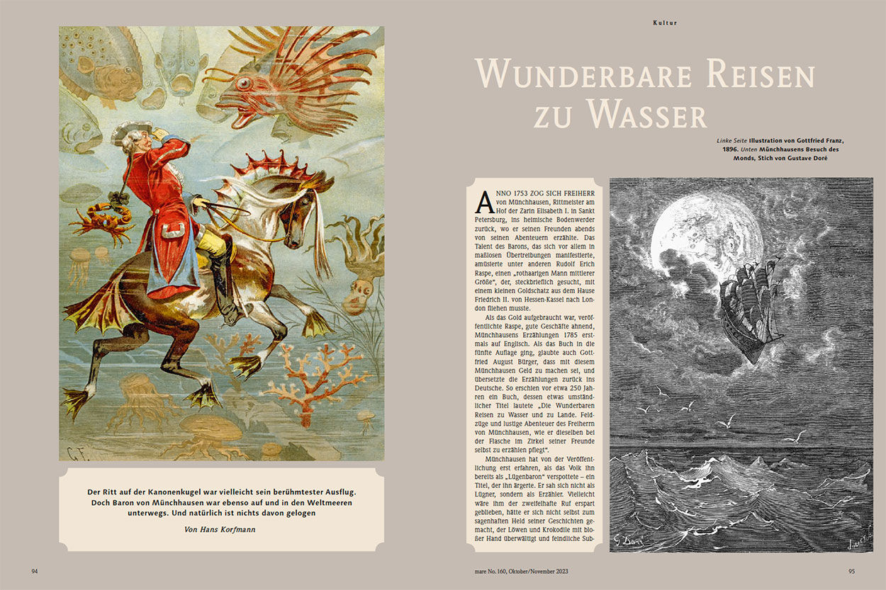 Wunderbare Reisen zu Wasser