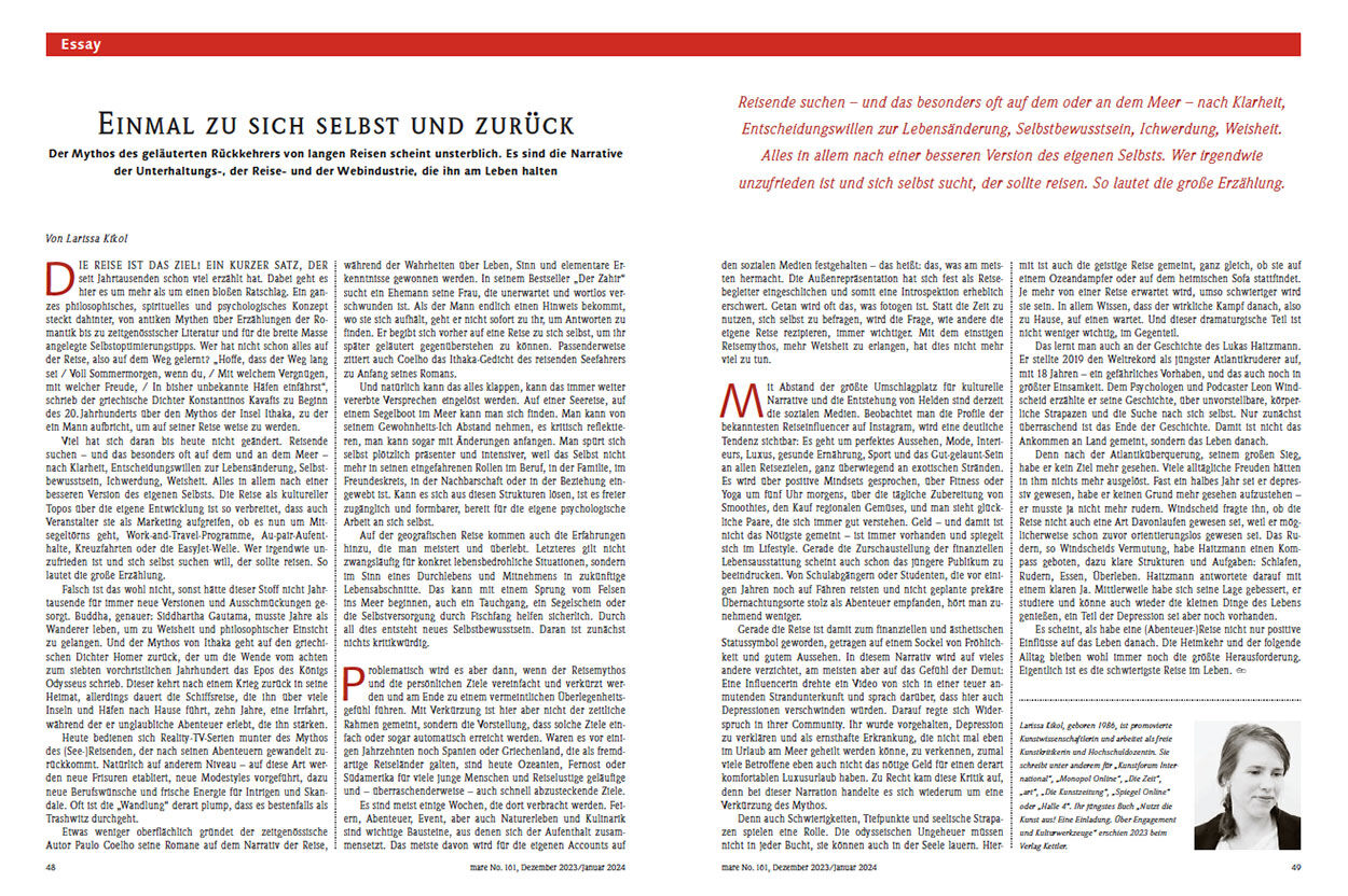 Einmal zu sich selbst und zurück