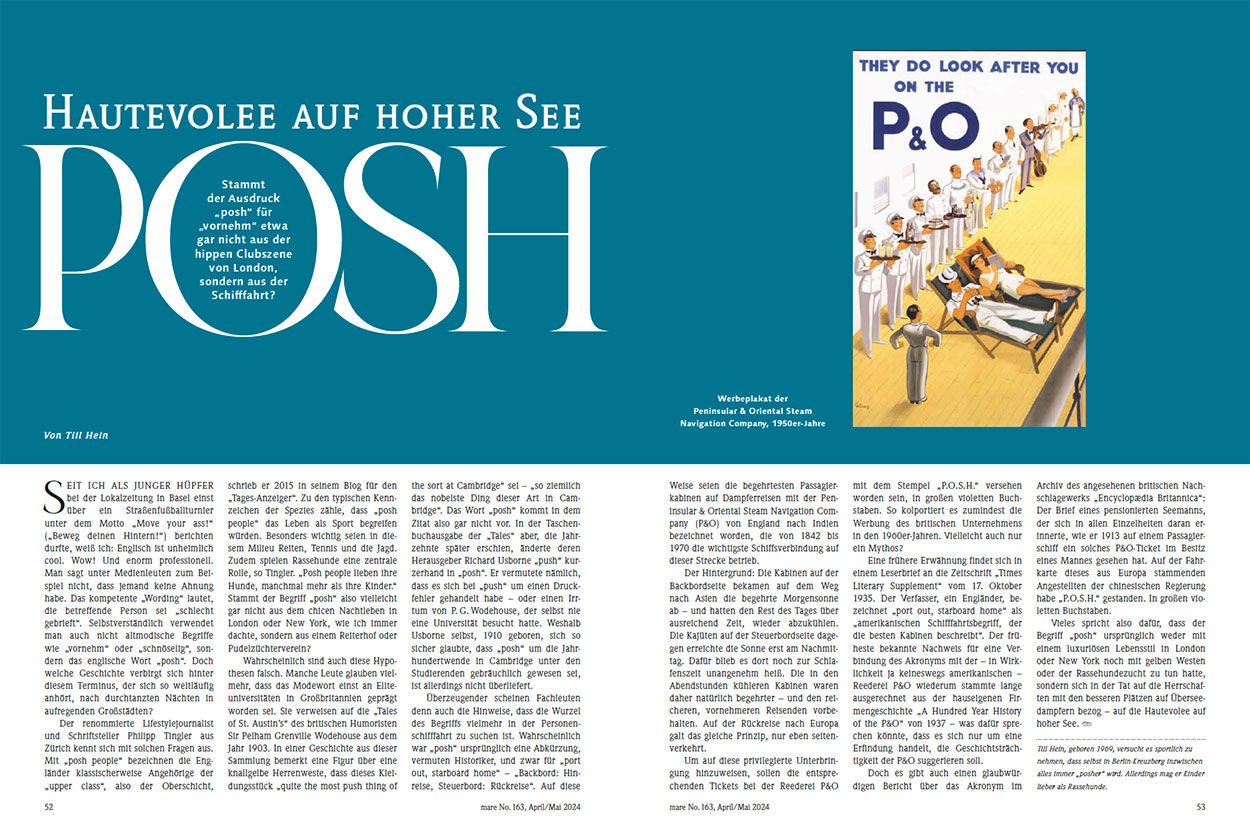 Hautevolee auf hoher See