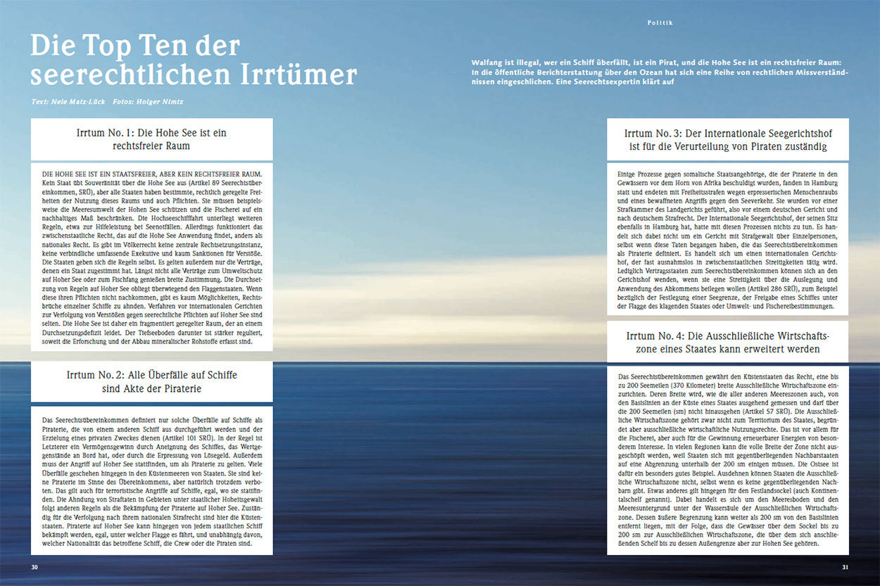 Die Top Ten der seerechtlichen Irrtümer