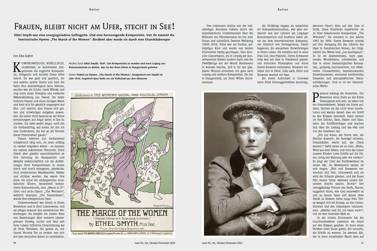 Frauen, bleibt nicht am Ufer, stecht in See!