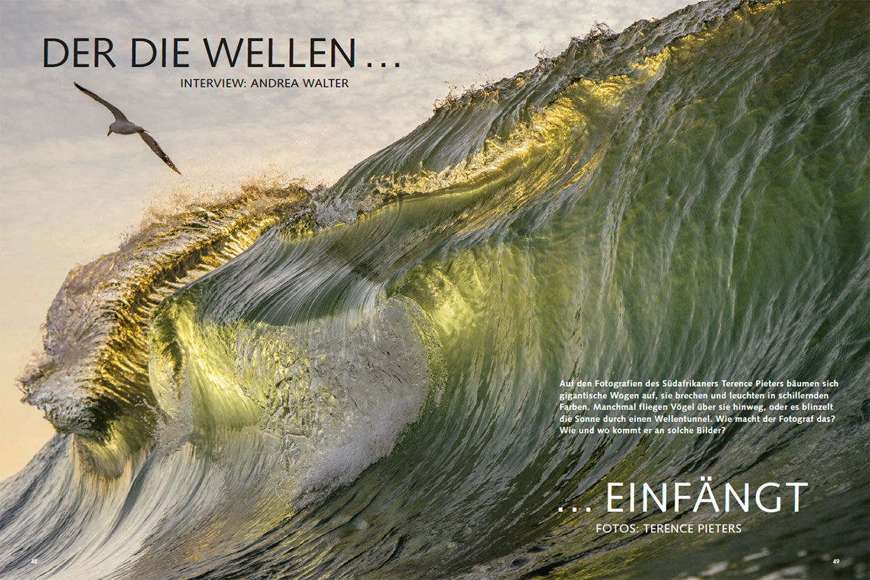 Der die Wellen einfängt