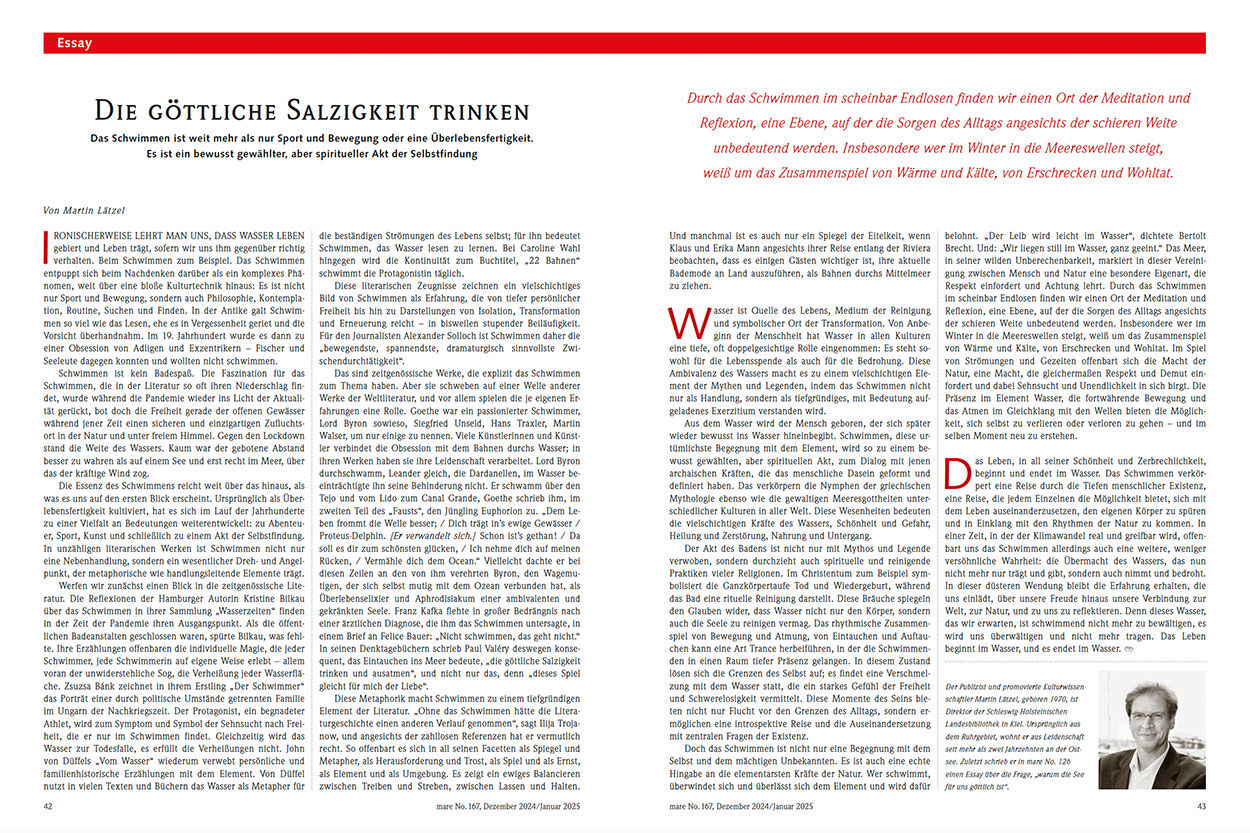 Die göttliche Salzigkeit trinken