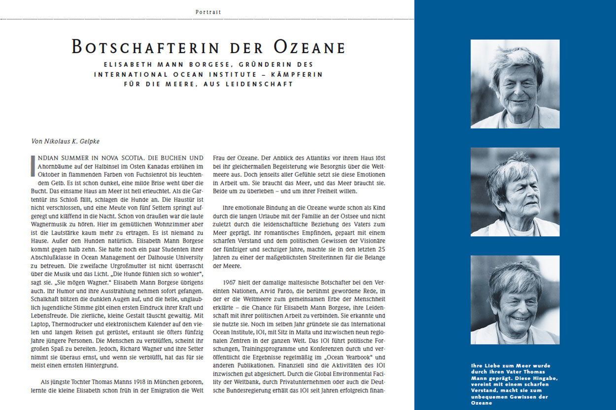 Botschafterin der Ozeane