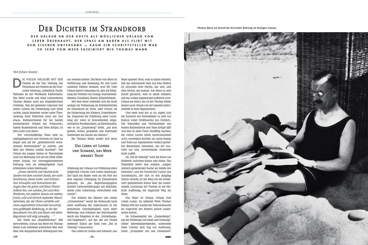 Der Dichter im Strandkorb