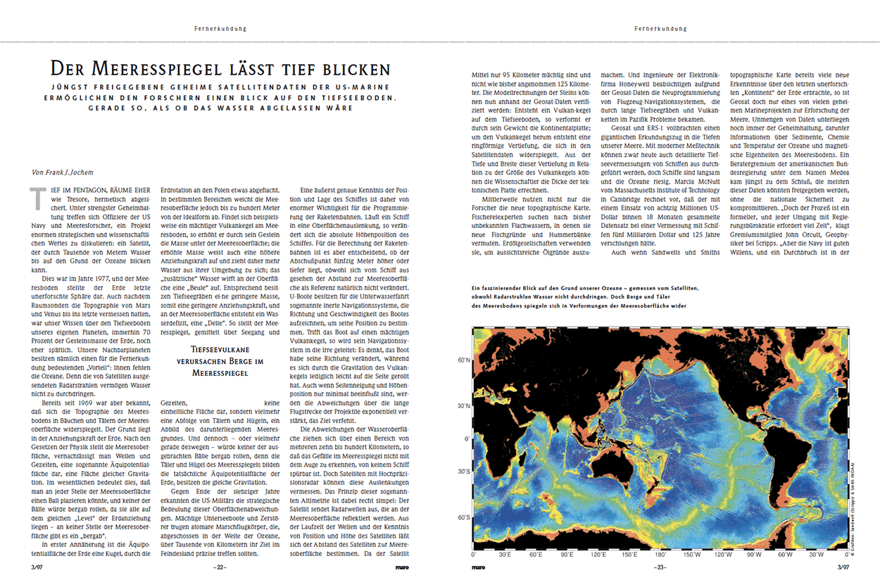 Der Meeresspiegel lässt tief blicken