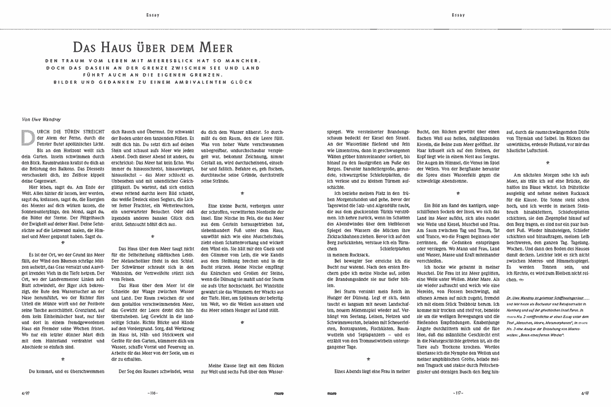 Das Haus über dem Meer