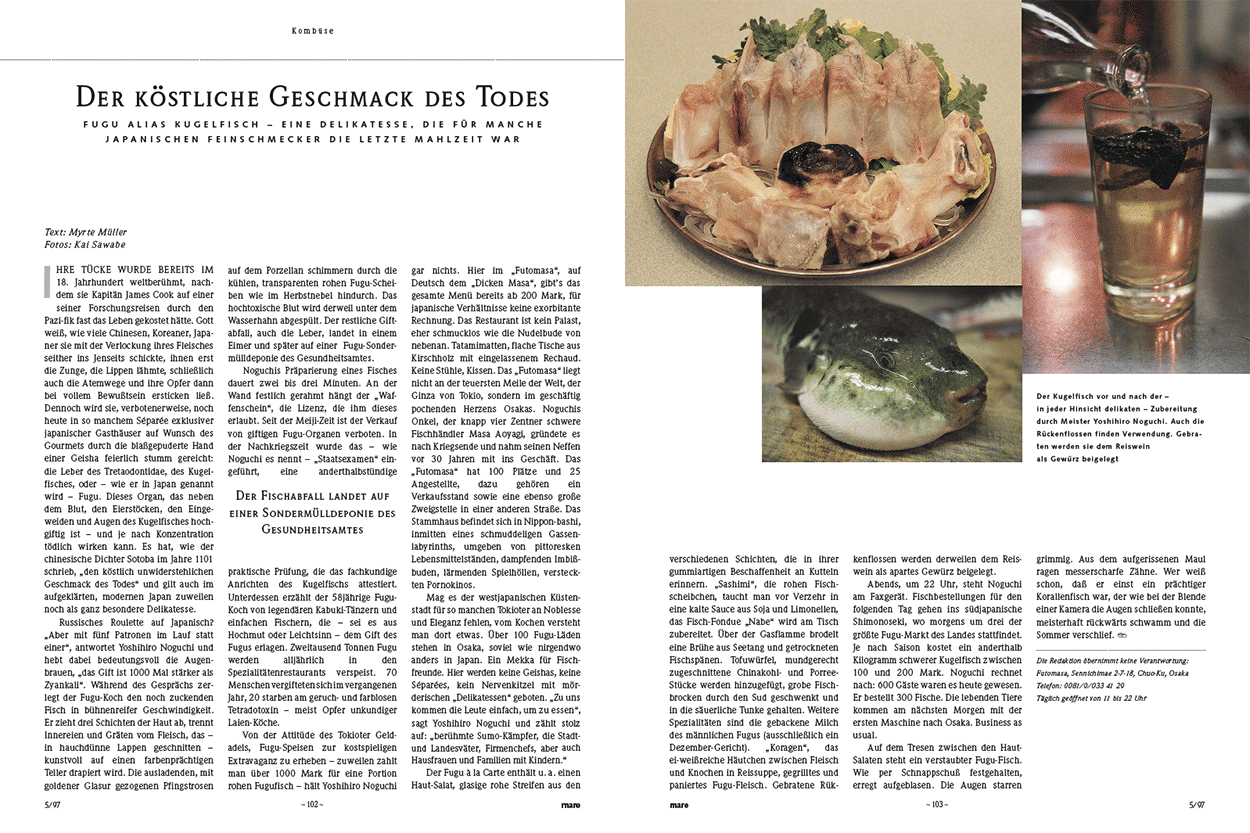 Der köstliche Geschmack des Todes