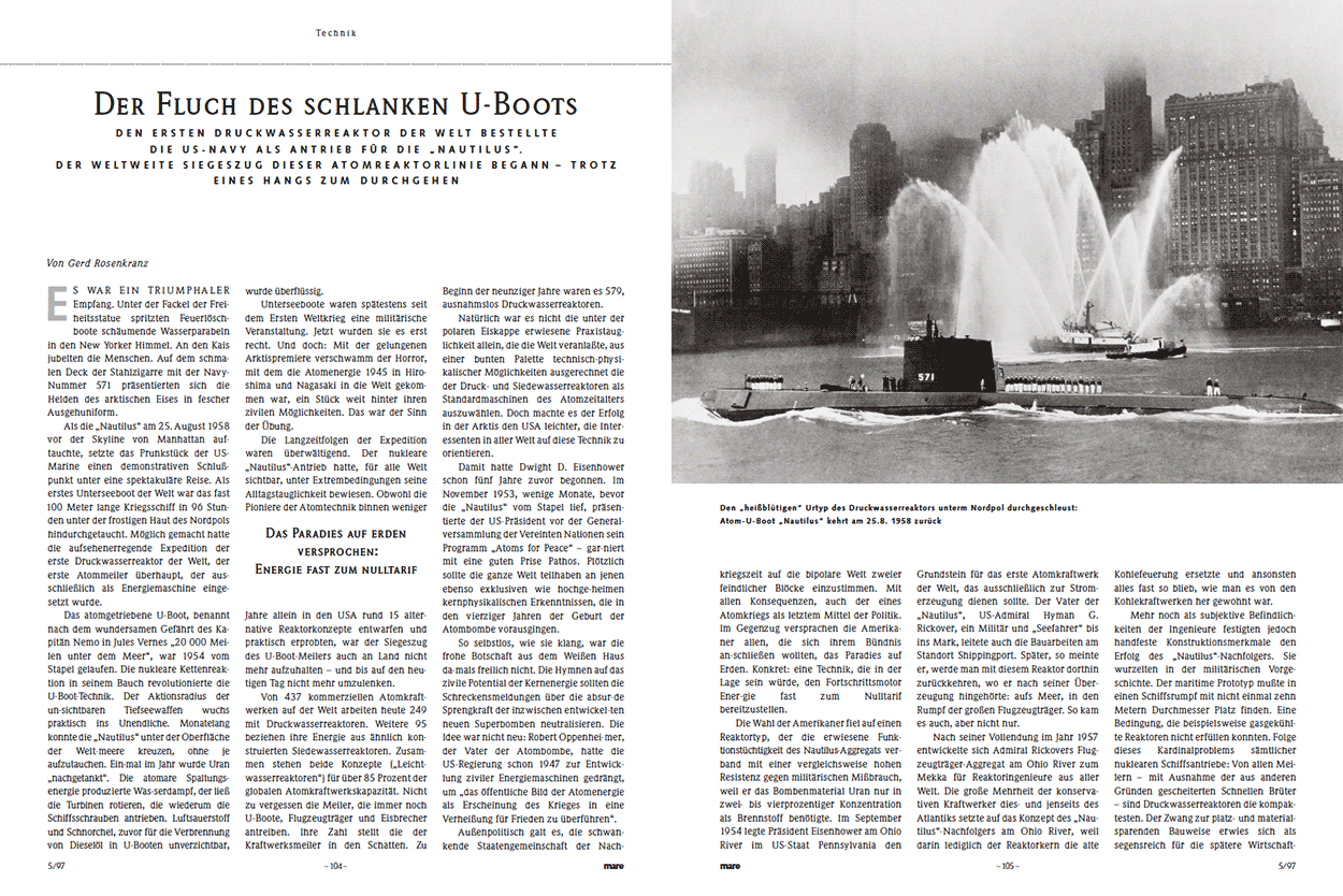 Der Fluch des schlanken U-Boots