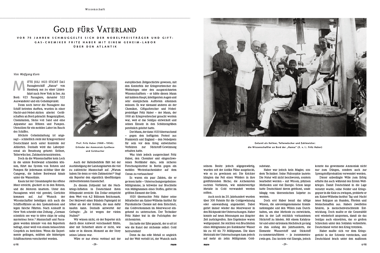 Gold fürs Vaterland