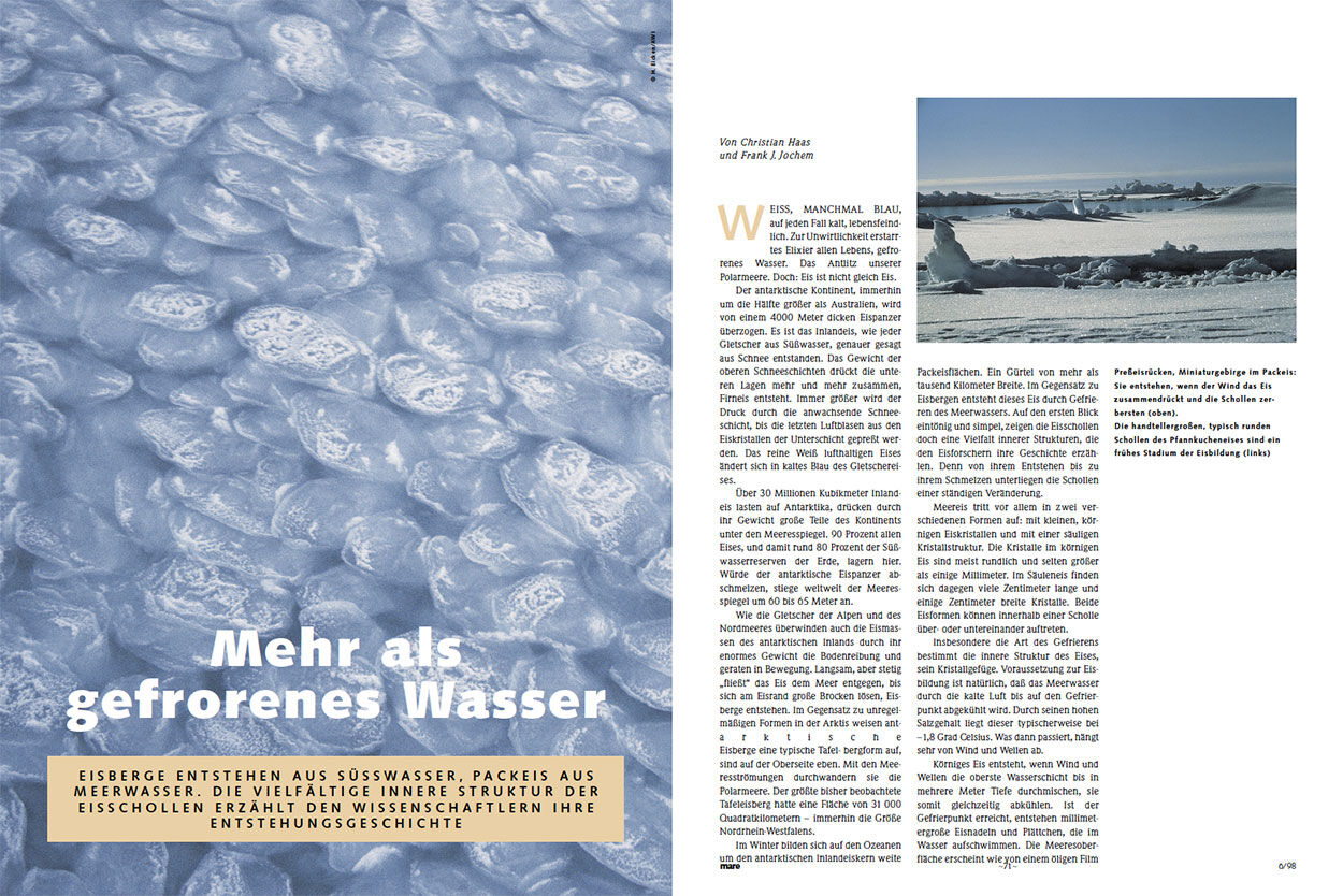 Mehr als gefrorenes Wasser
