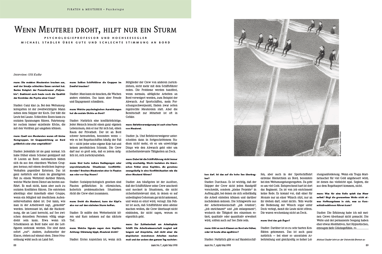 Wenn Meuterei droht, hilft nur ein Sturm