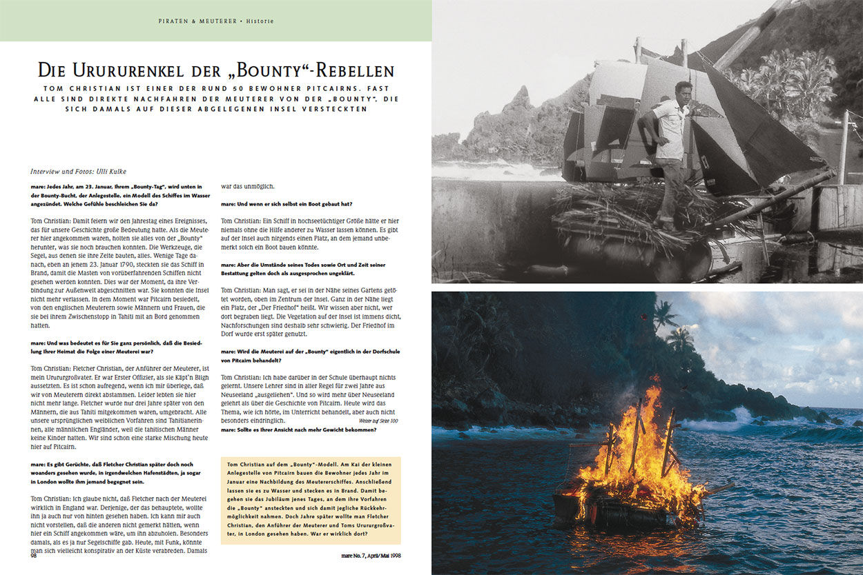 Die Urururenkel der „Bounty“-Rebellen