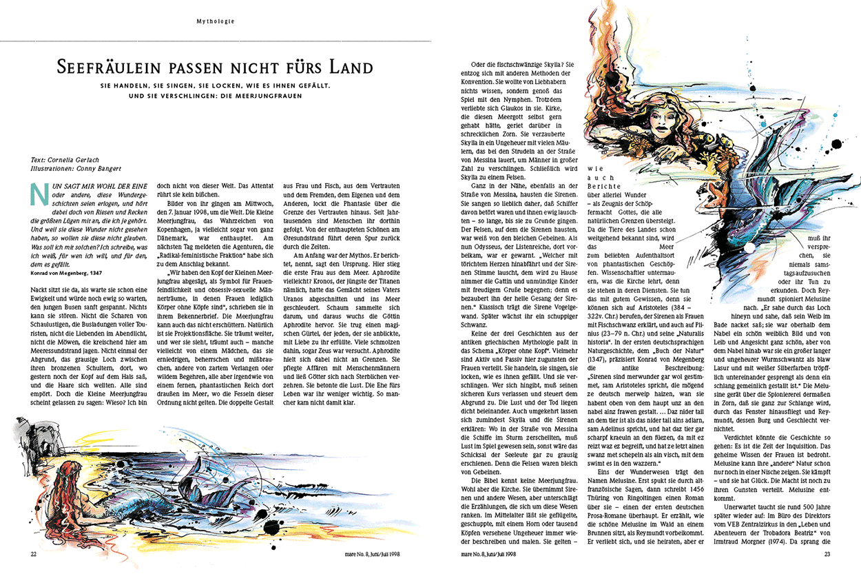 Seefräulein passen nicht fürs Land