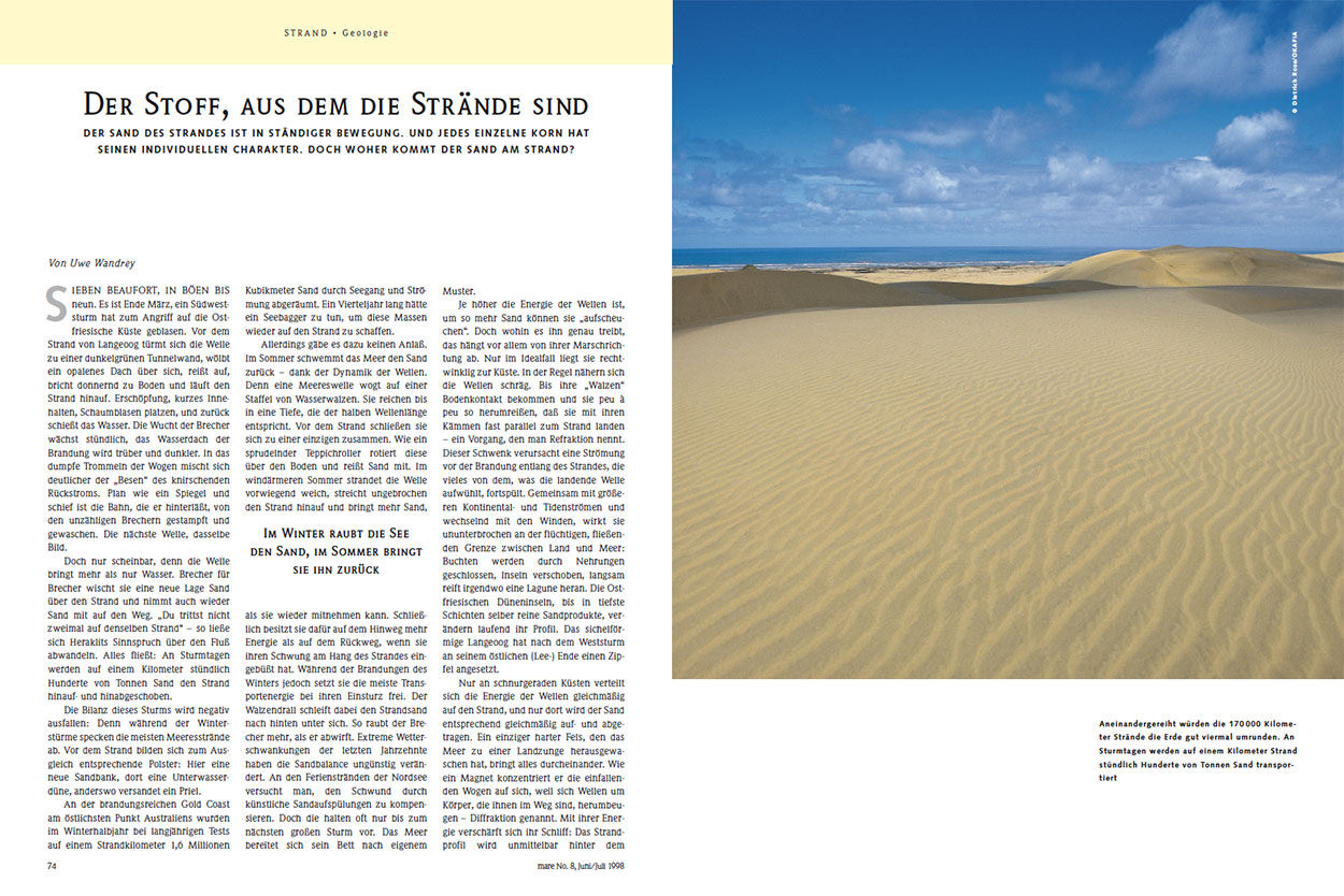 Der Stoff, aus dem die Strände sind