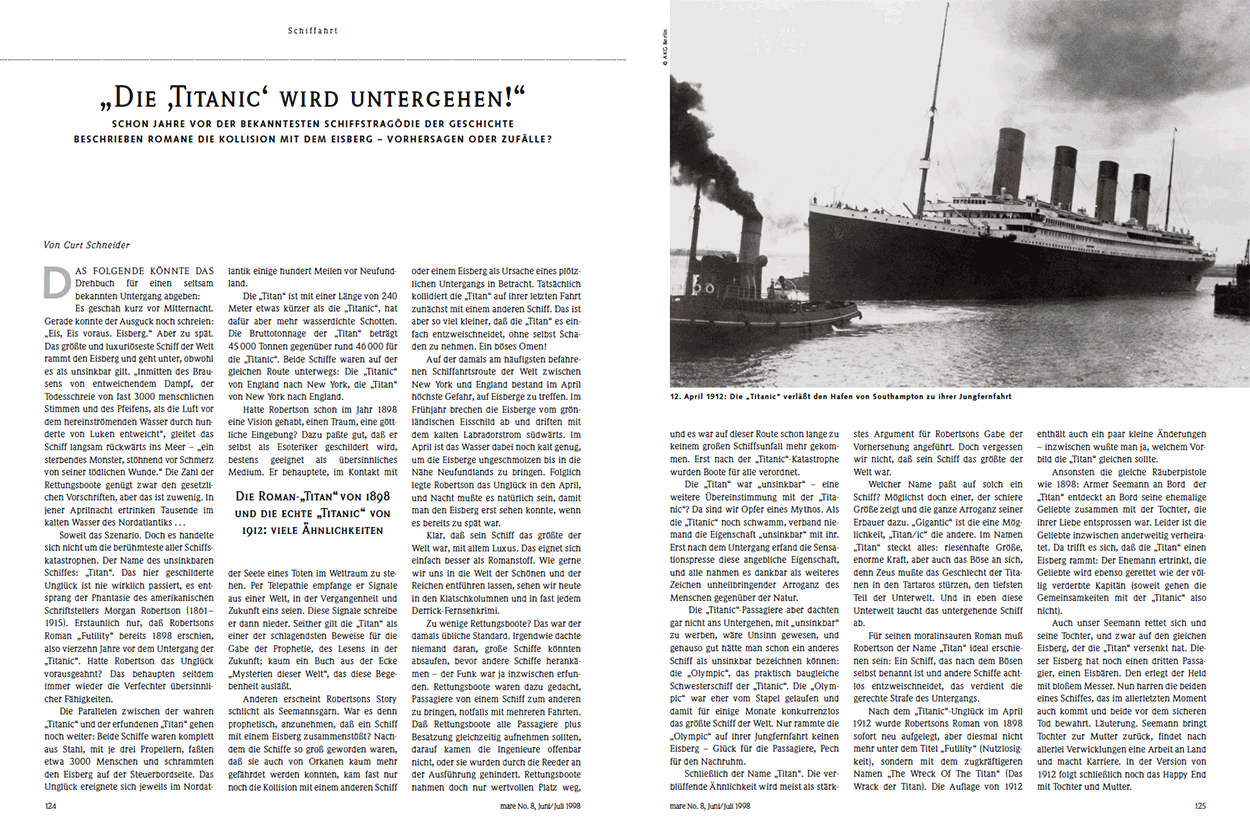 „Die ‚Titanic‘ wird untergehen!“