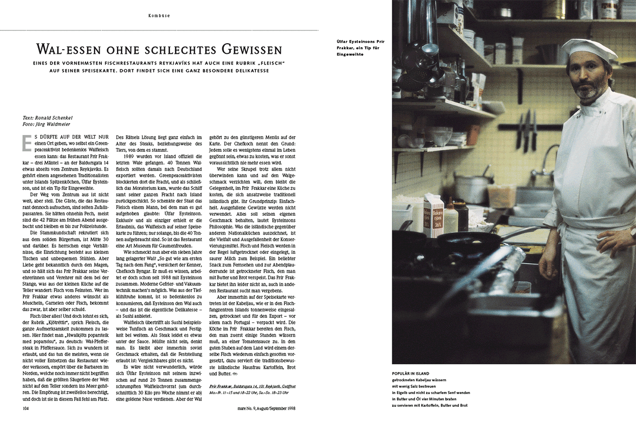 Wal-Essen ohne schlechtes Gewissen