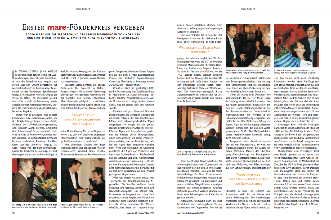 Erster mare-Förderpreis vergeben