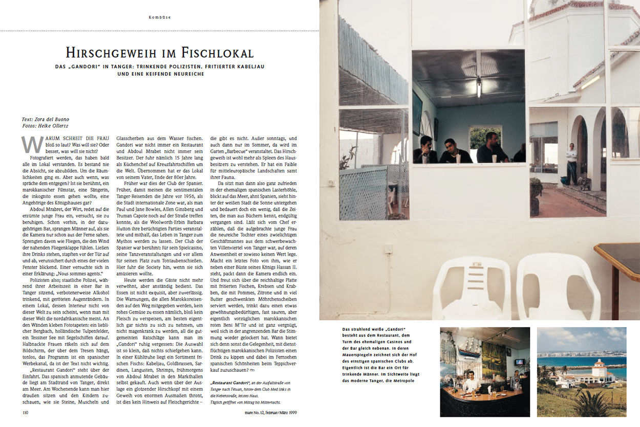 Hirschgeweih im Fischlokal