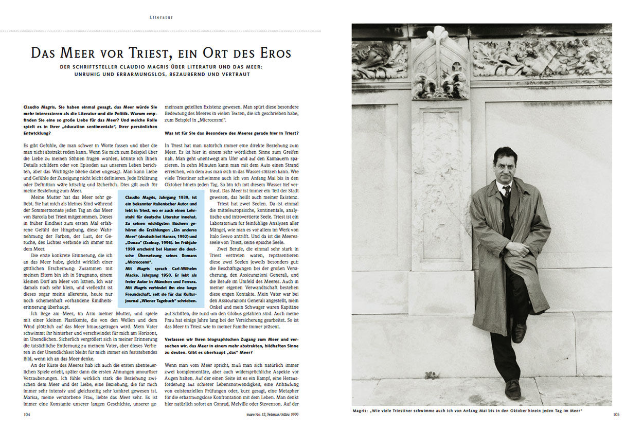 Das Meer vor Triest, ein Ort des Eros