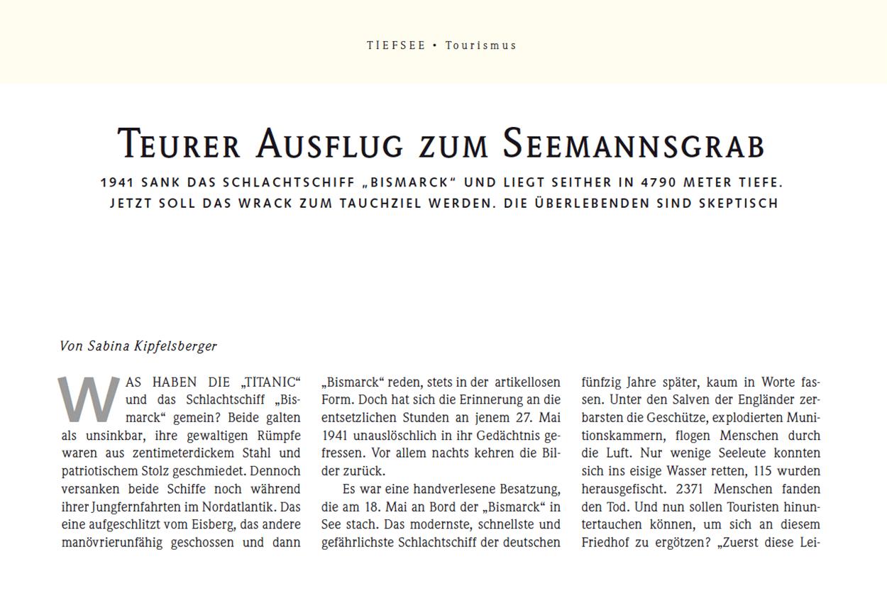 Teurer Ausflug zum Seemannsgrab