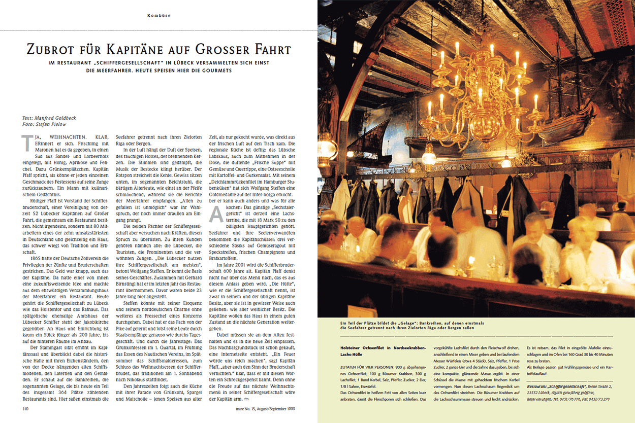 Zubrot für Kapitäne auf Großer Fahrt