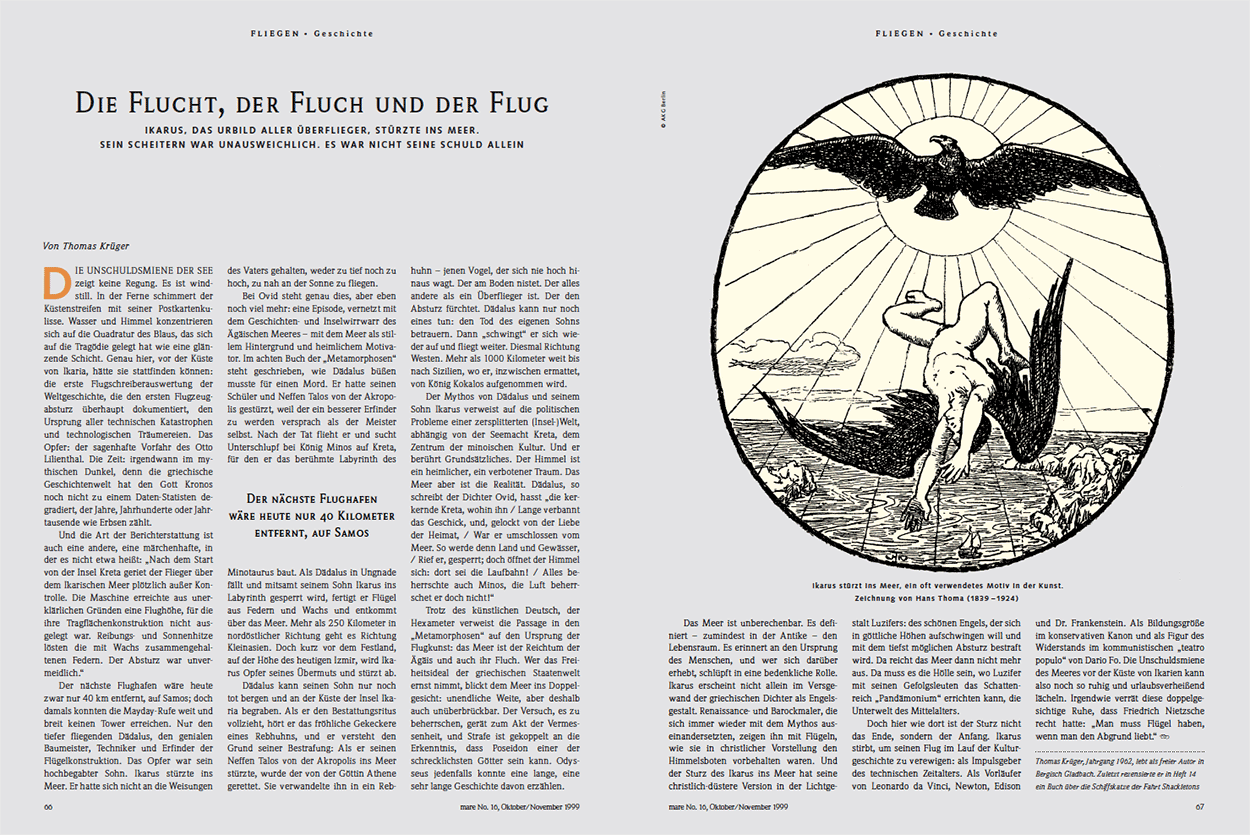 Die Flucht, der Fluch und der Flug