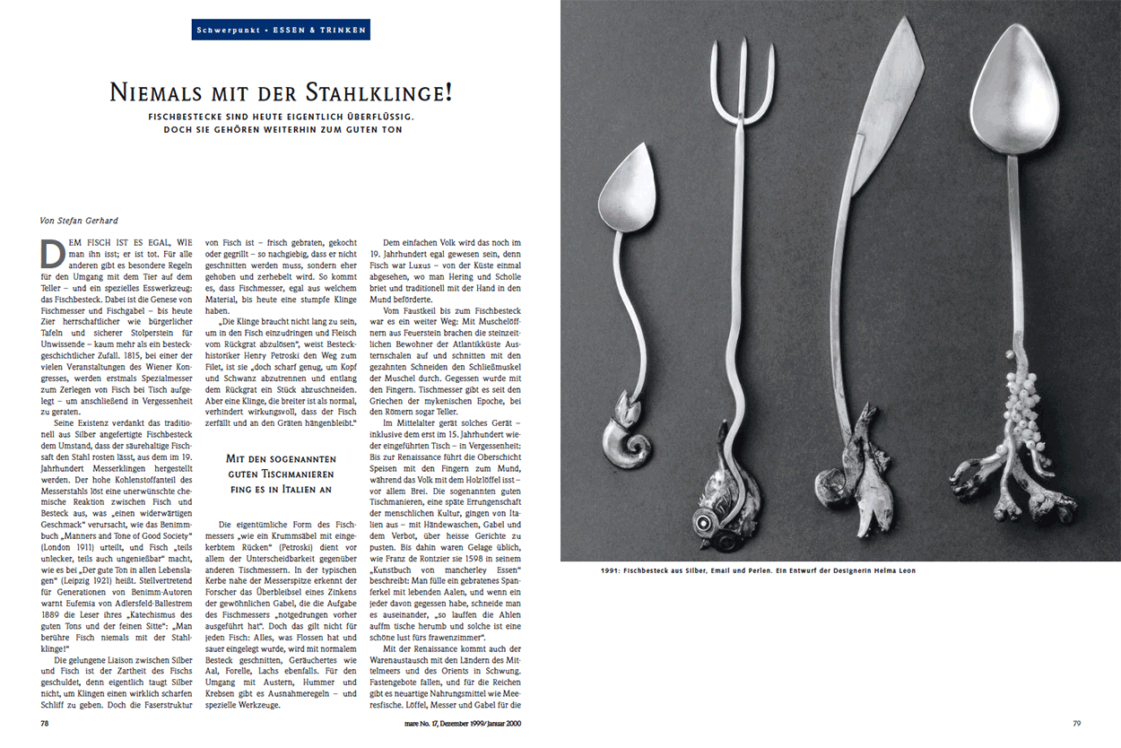 Niemals mit der Stahlklinge!