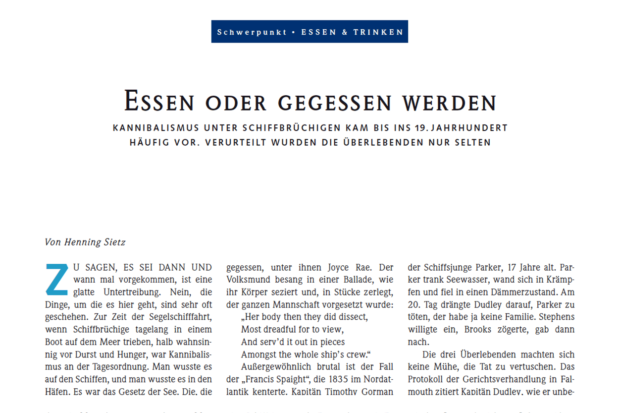 Essen oder gegessen werden