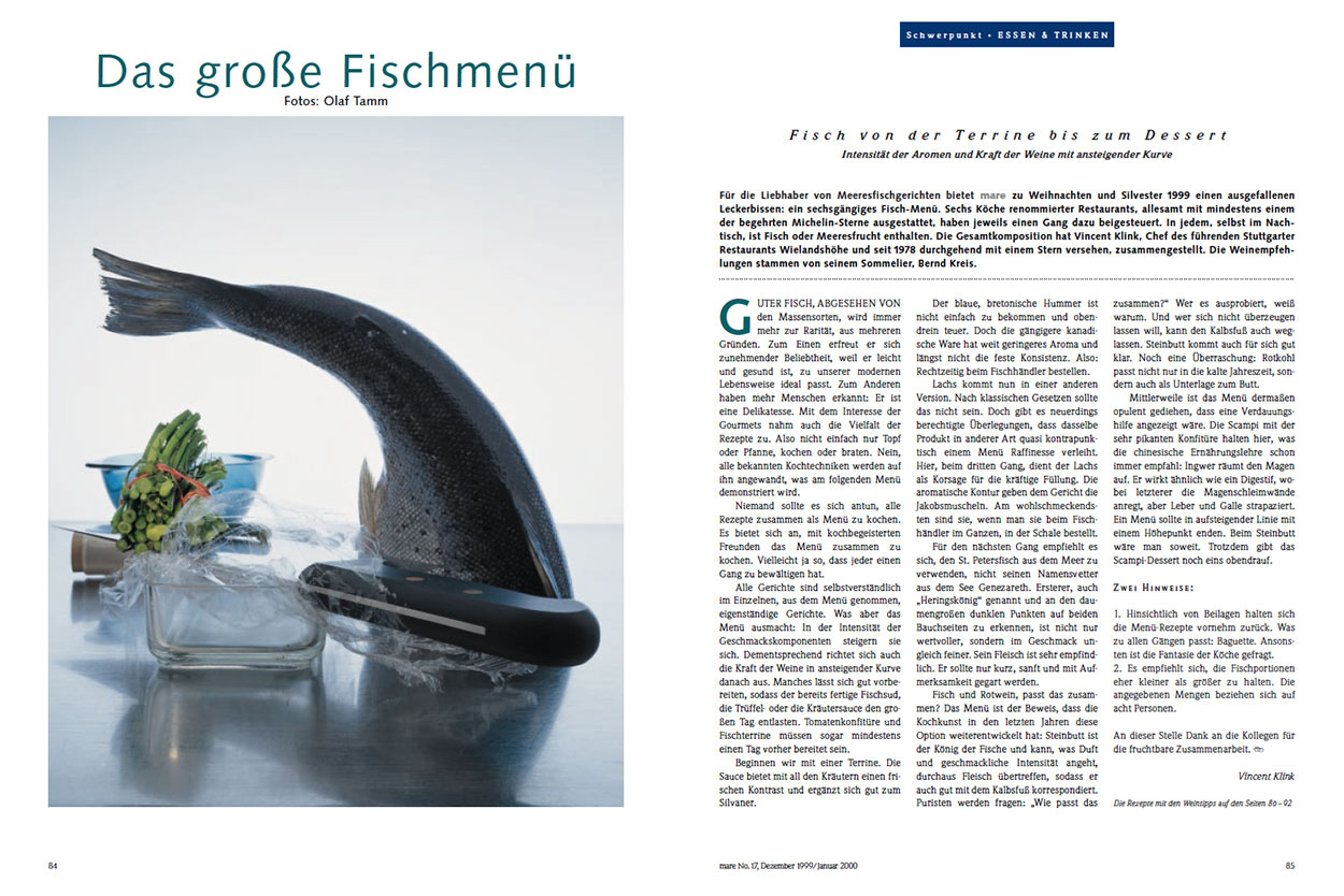 Das große Fischmenü